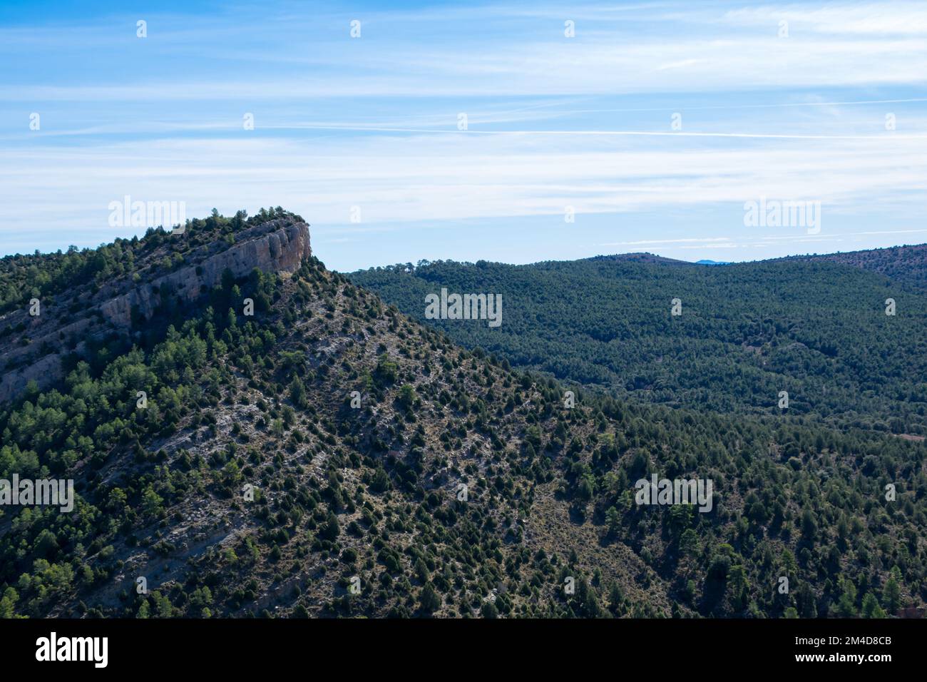 Mountain landscape in the province of Valencia. Valencia - Spain Stock Photo
