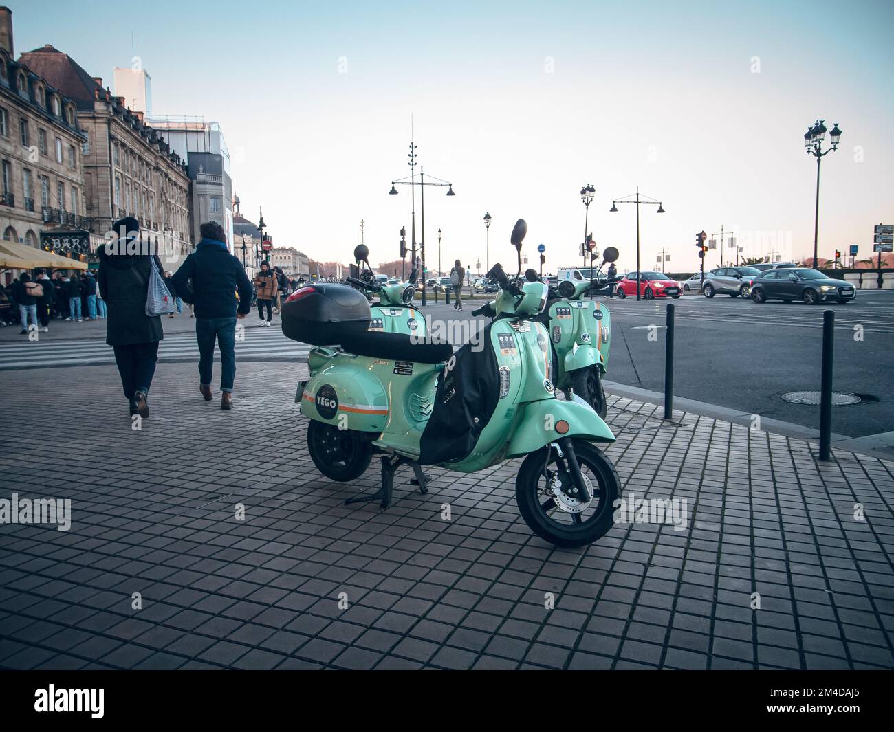 Yego Motorcycle Rental in Bordeaux Stock Photo Alamy