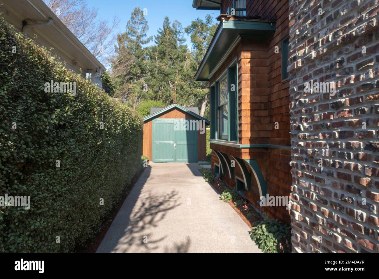 Cosnidered the birthplace of Silicon Valley at 367 Addison Ave, Palo Alto, CA 94301 Stock Photo