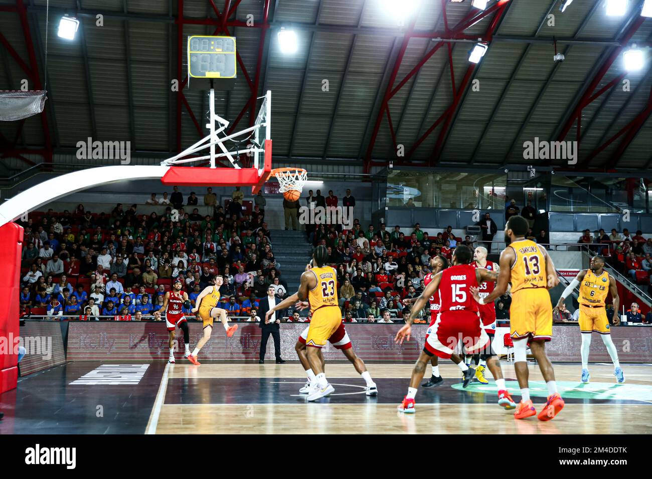 LISBON, 12/20/2022 - The Benfica Basketball Team hosted Limoges CSP this  afternoon, in a Group F match of the 2022/23 Basketball Champions League,  at the Fidelidade Pavilion at Estádio da Luz in