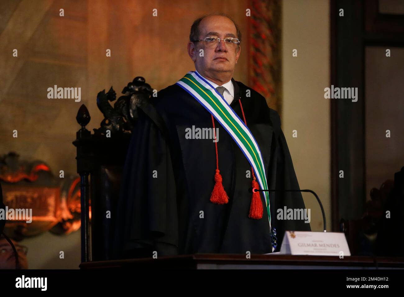 Mr Gilmar Mendes portrait, senior judge member of Brazilian Supreme Federal Court Stock Photo