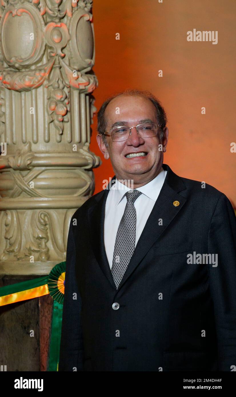 Mr Gilmar Mendes portrait, senior judge member of Brazilian Supreme Federal Court Stock Photo