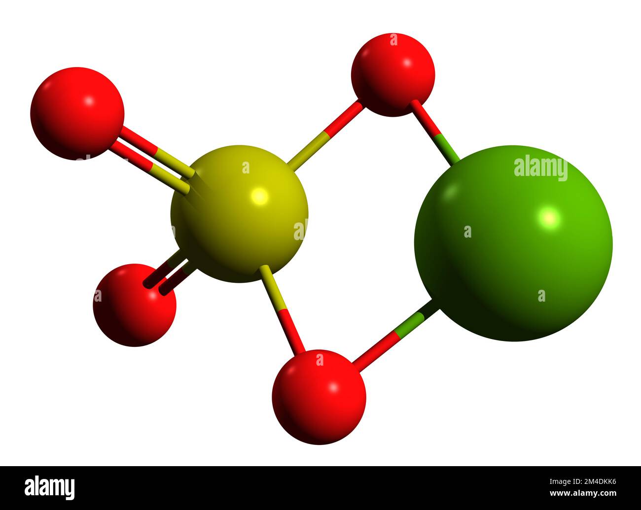 3D image of Magnesium sulfate skeletal formula molecular chemical