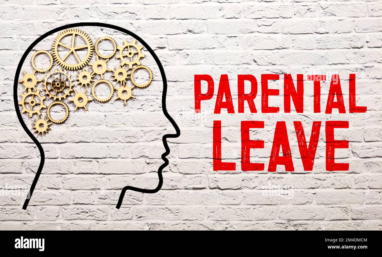 PARENTAL LEAVE text concept on sheet with notepad and calculator