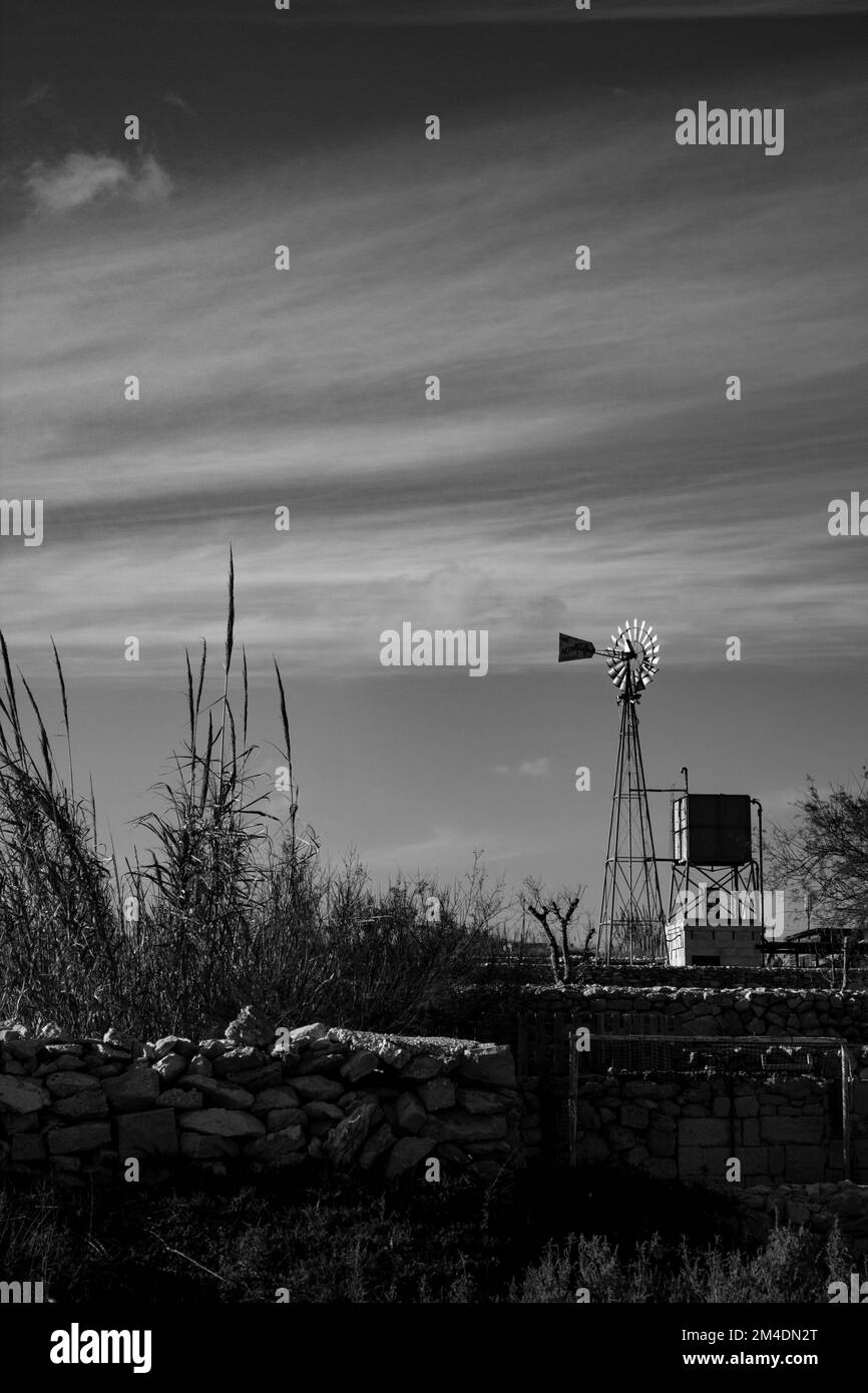 Farm Wind Turbine Stock Photo Alamy