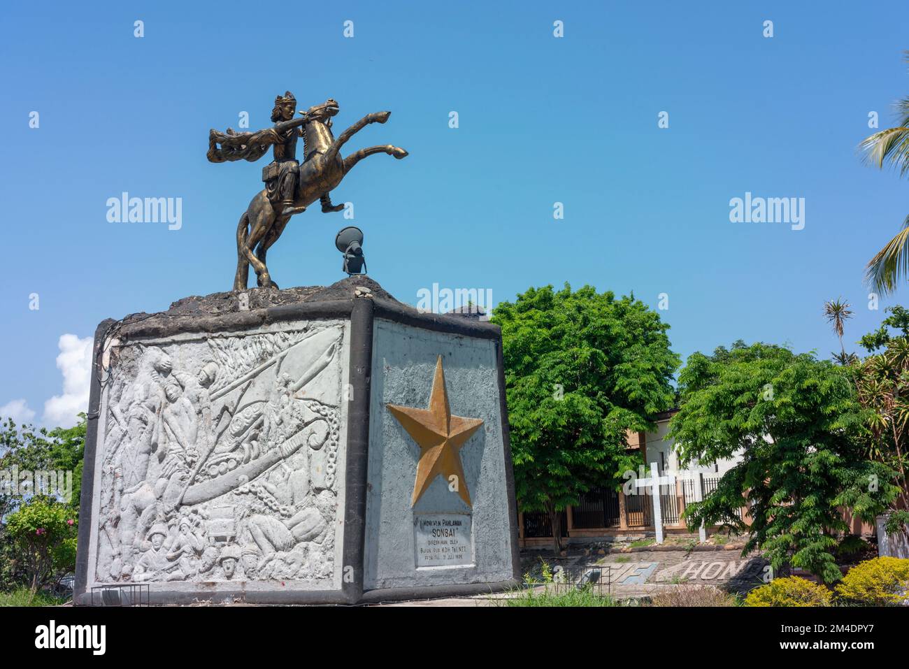 Sonbai monument in Kupang. Stock Photo