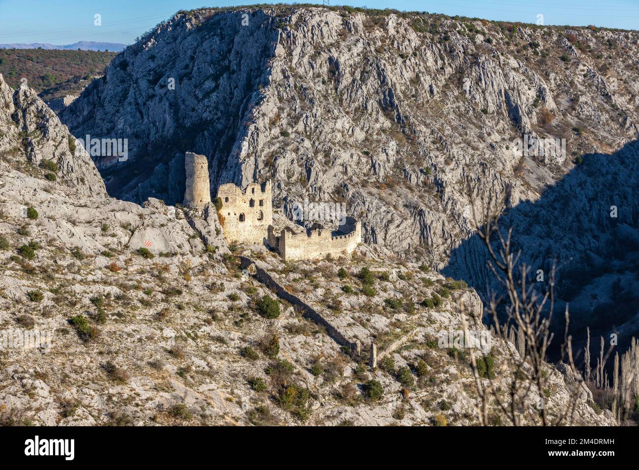 Ključica or Ključ medieval fortress in Krka National park, Croatia Stock Photo