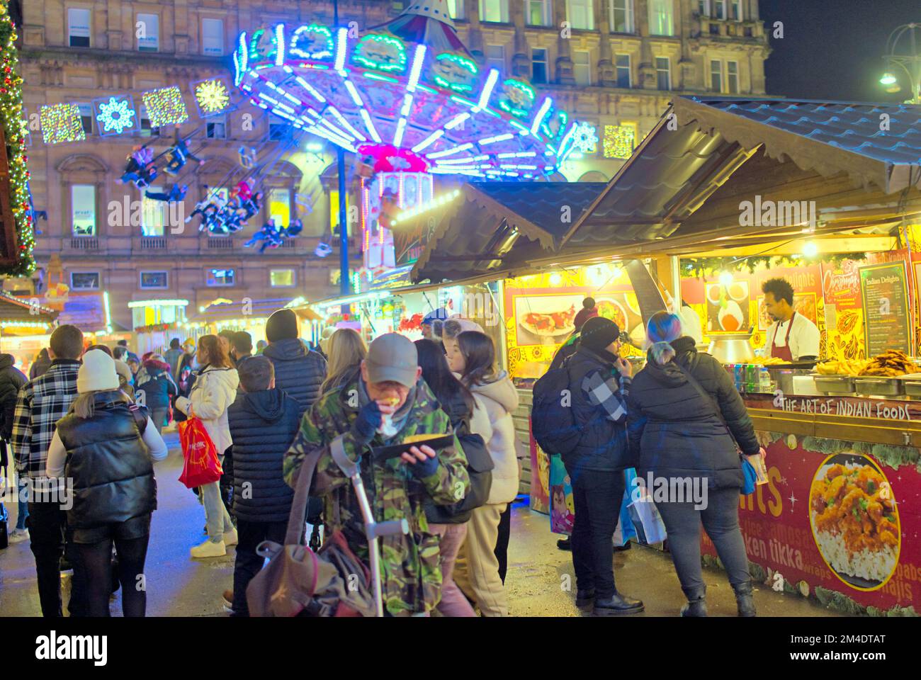Glasgow, Scotland, UK 20th December, 2022. Christmas shopping and fairs