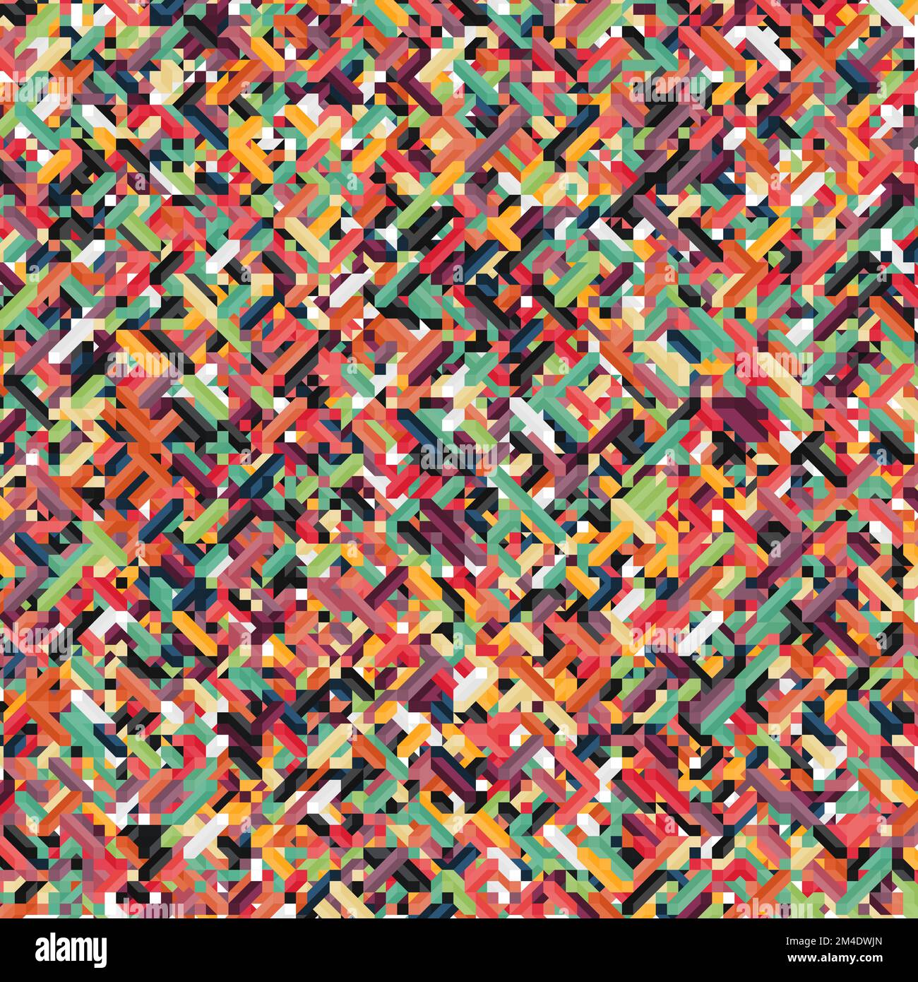 Color Dimonds illusion background generative pattern illustration Stock ...