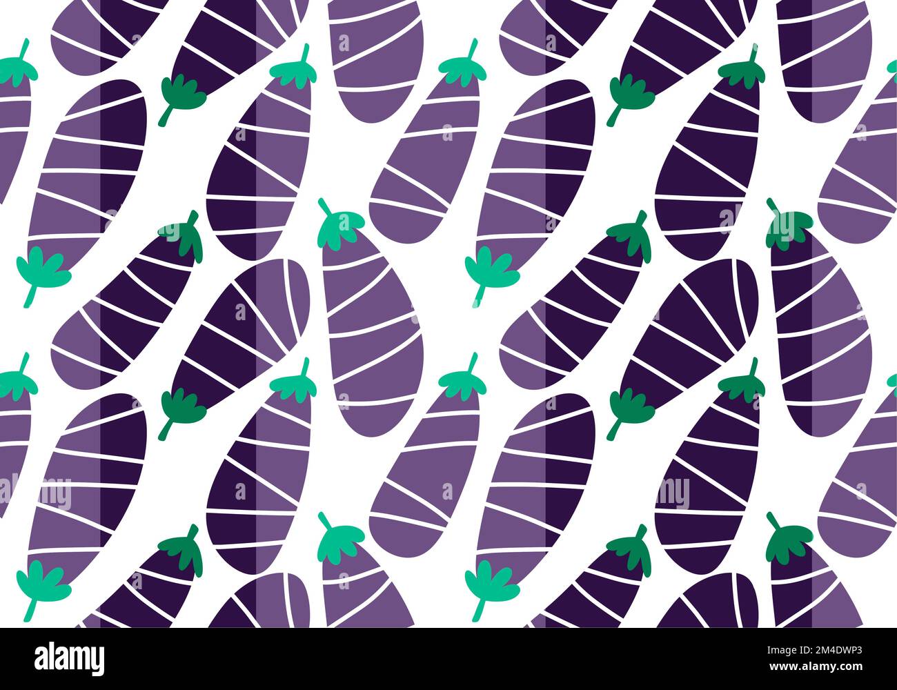 Eggplant Funny Print Pattern Bed Set Quilt main image 0
