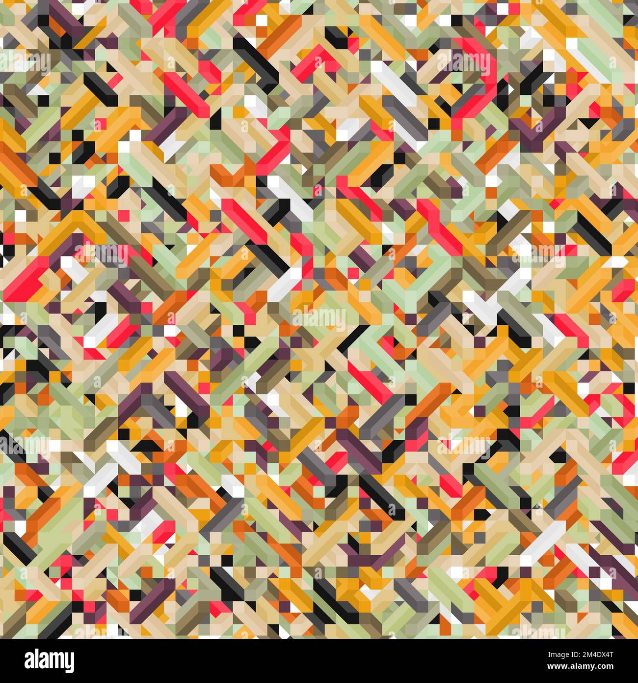 Color Dimonds illusion background generative pattern illustration Stock ...