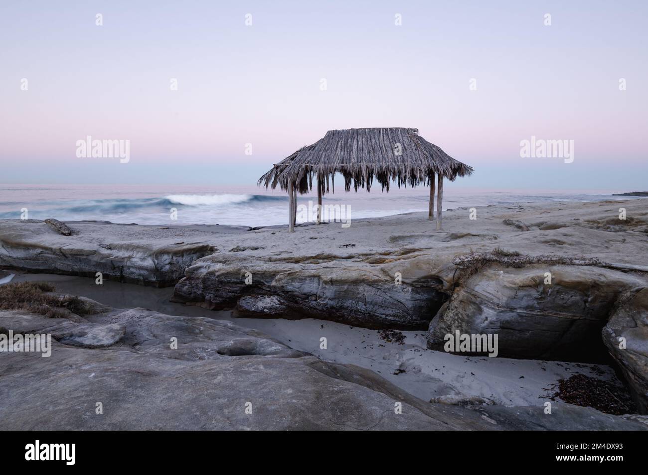 The surf shack at Windansea Beach in La Jolla, California Stock Photo ...
