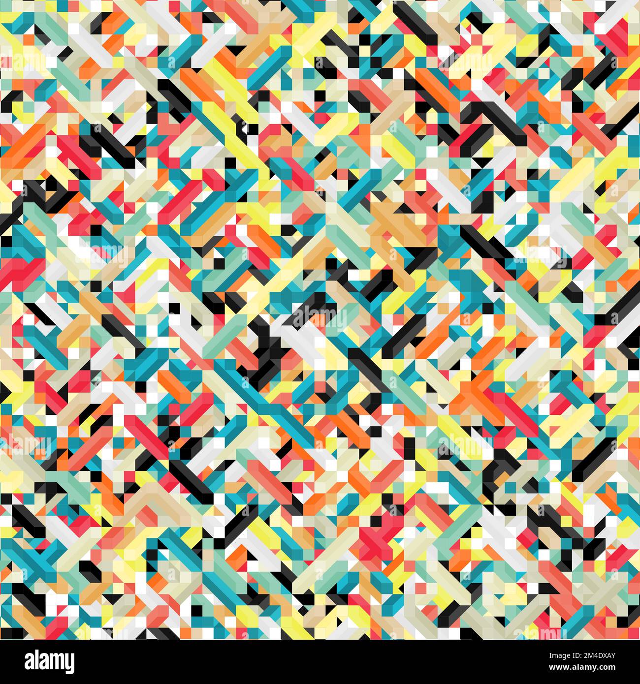 Color Dimonds illusion background generative pattern illustration Stock ...