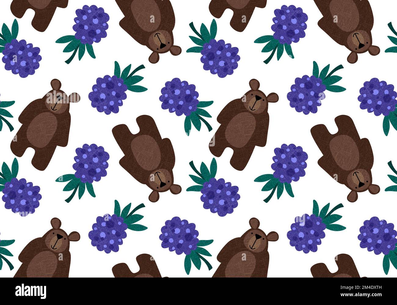Baby Cartoon Bear Embroidered Pattern Waffle Fabric Long Sleeve Romper