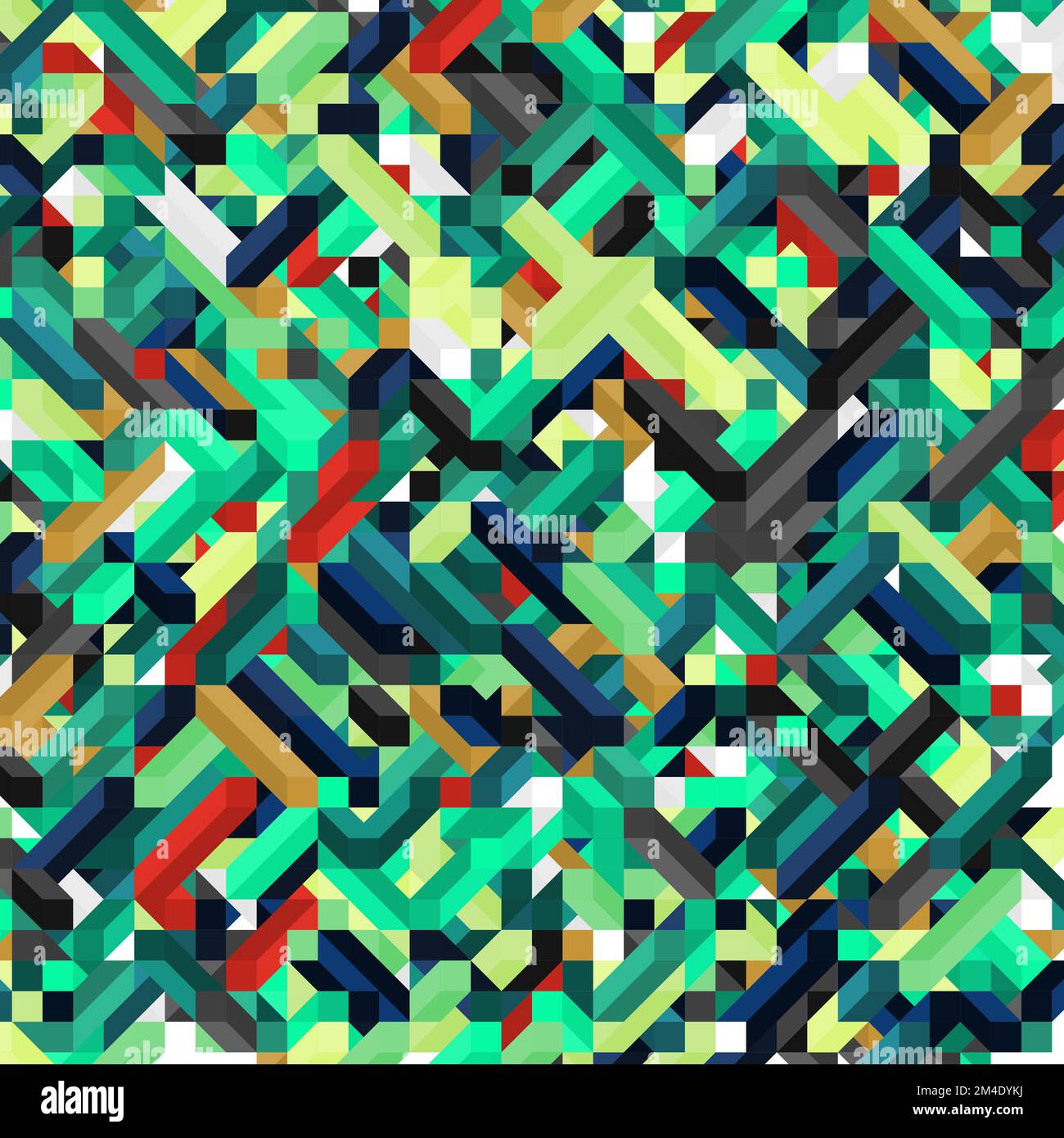 Color Dimonds illusion background generative pattern illustration Stock ...
