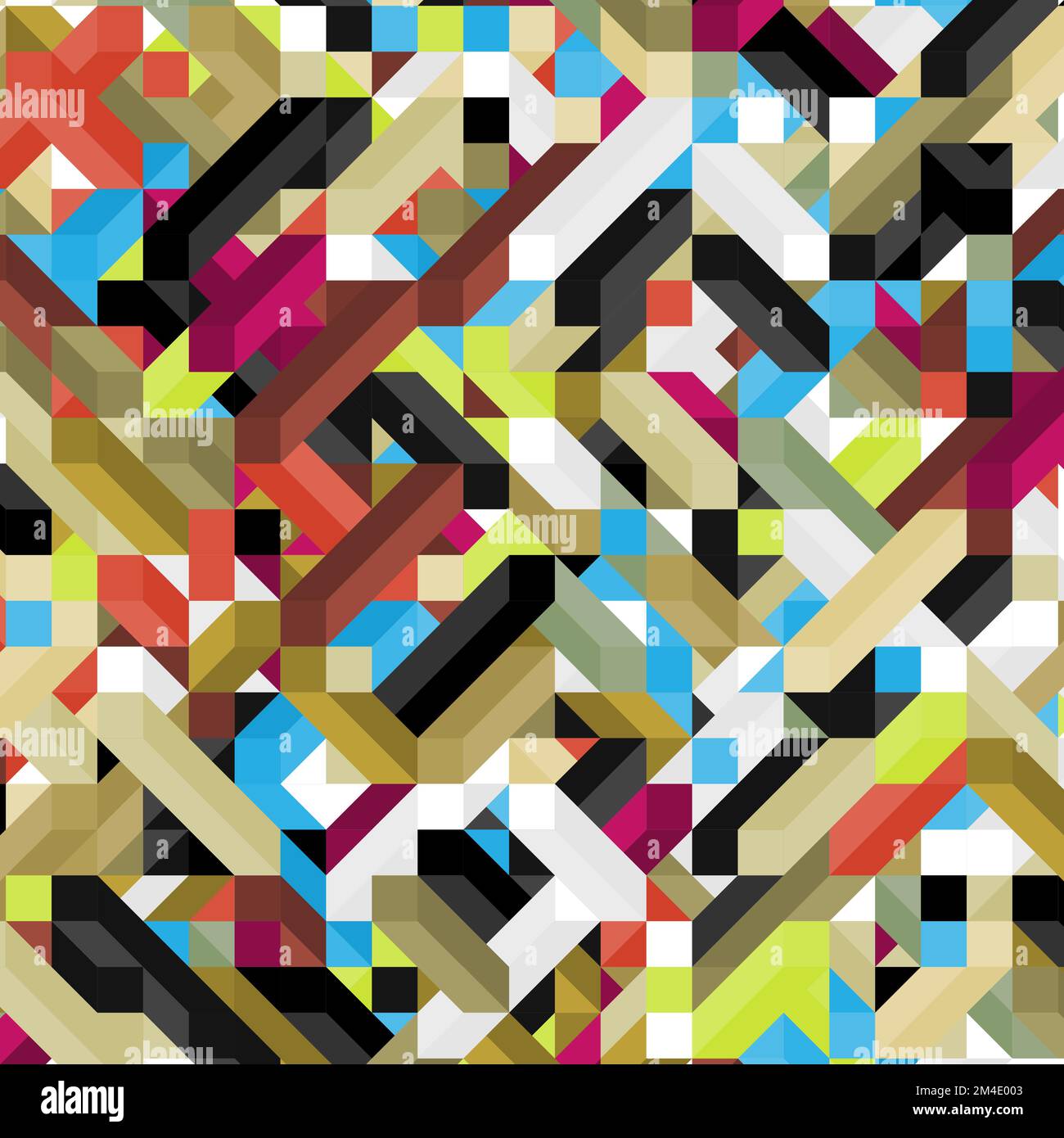 Color Dimonds illusion background generative pattern illustration Stock ...