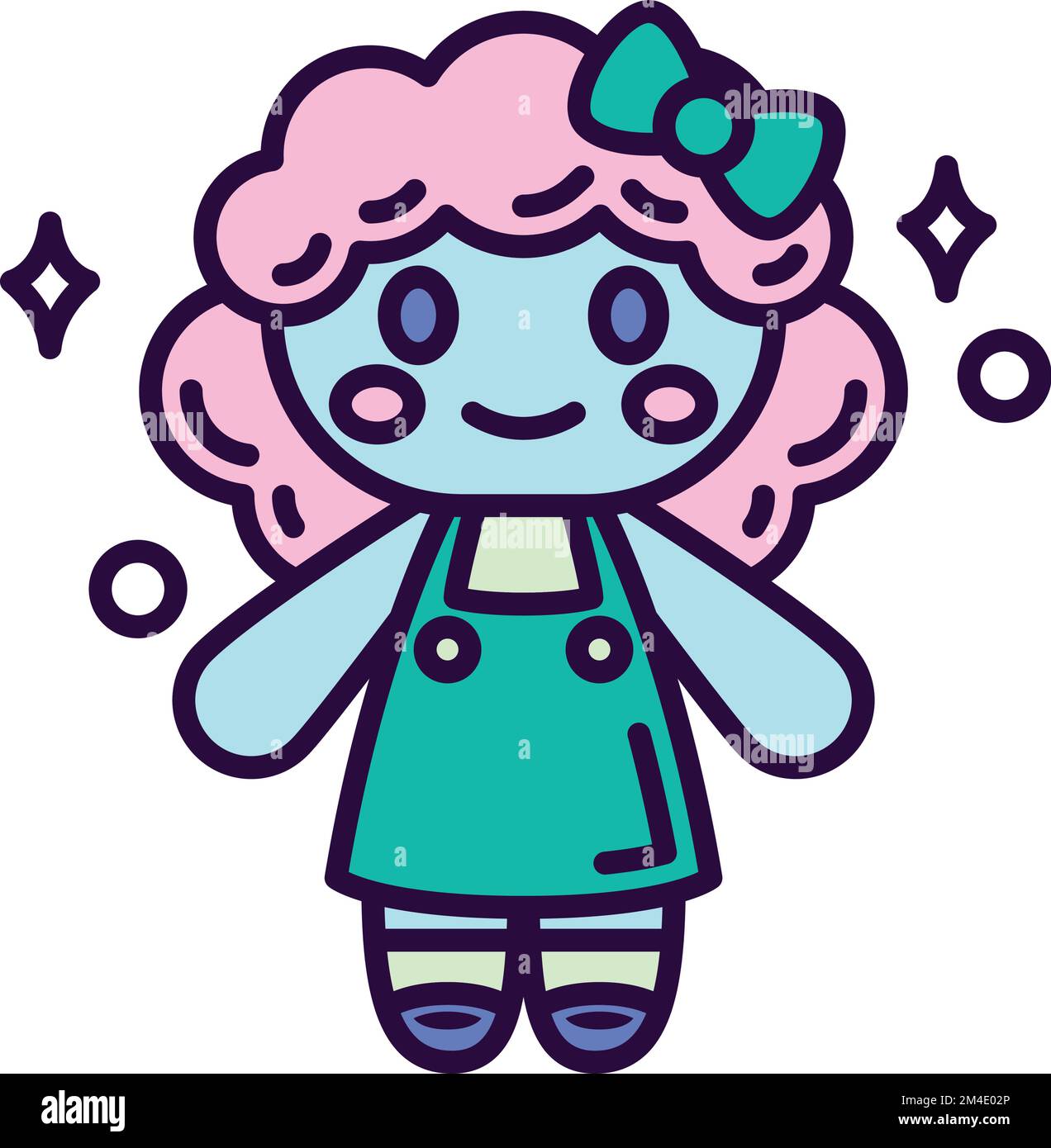 Isolated cute doll toy icon Vector Stock Vector Image & Art - Alamy