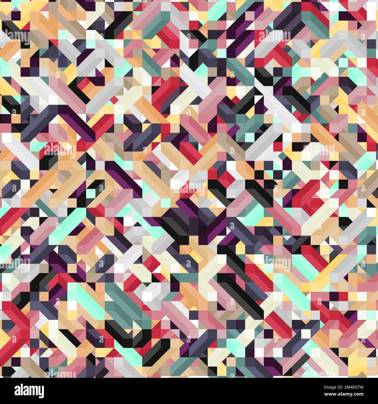Color Dimonds illusion background generative pattern illustration Stock ...
