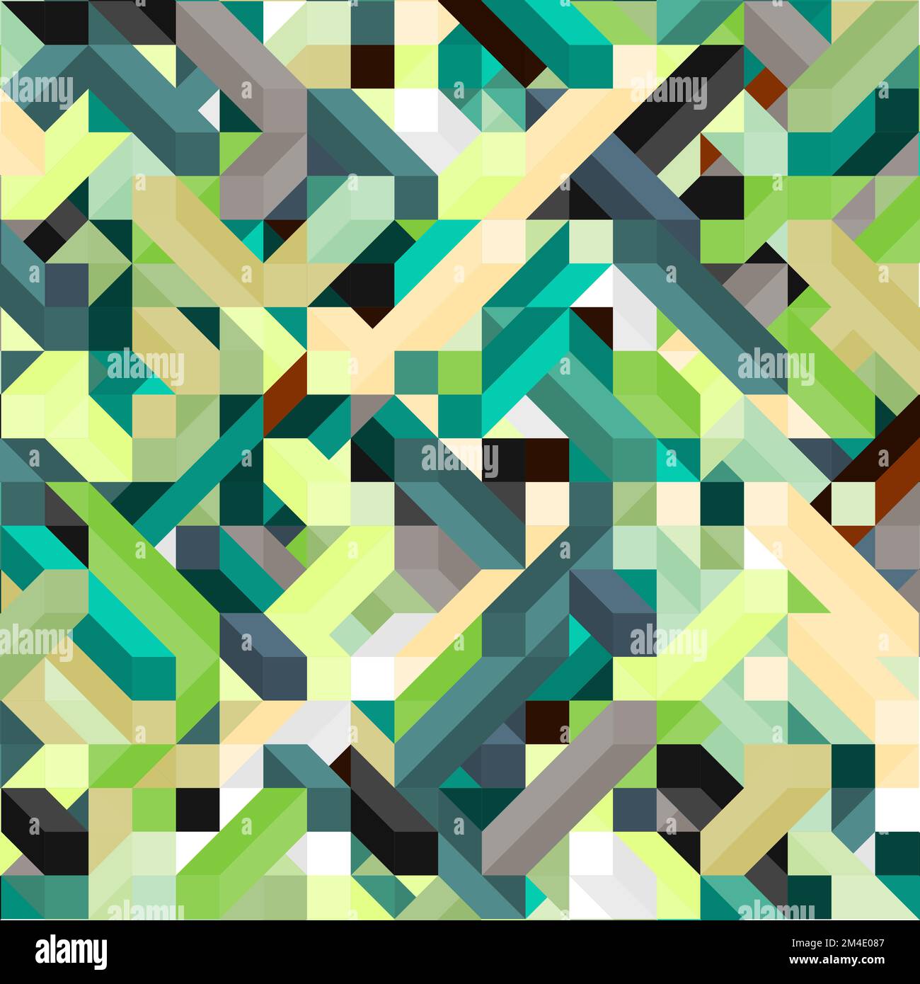 Color Dimonds illusion background generative pattern illustration Stock ...