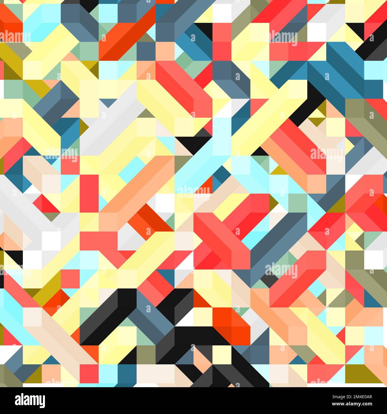Color Dimonds illusion background generative pattern illustration Stock ...