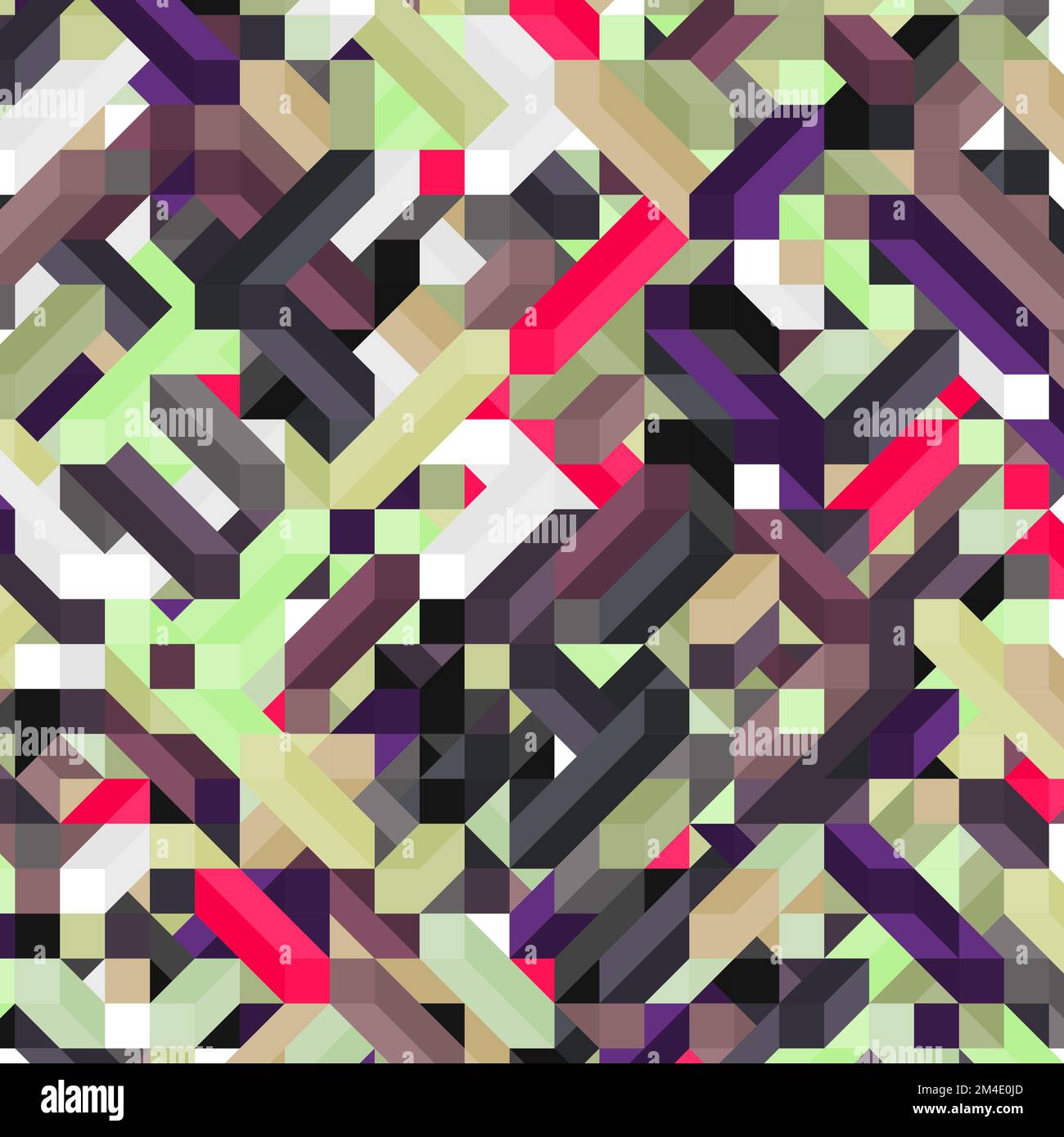 Color Dimonds illusion background generative pattern illustration Stock ...