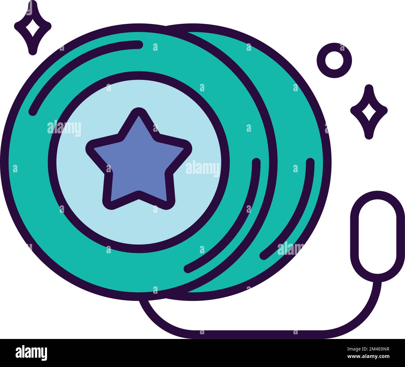 Isolated cute yoyo toy icon Vector Stock Vector