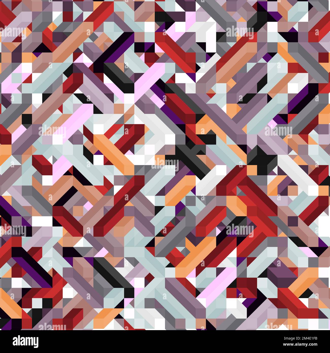 Color Dimonds illusion background generative pattern illustration Stock ...