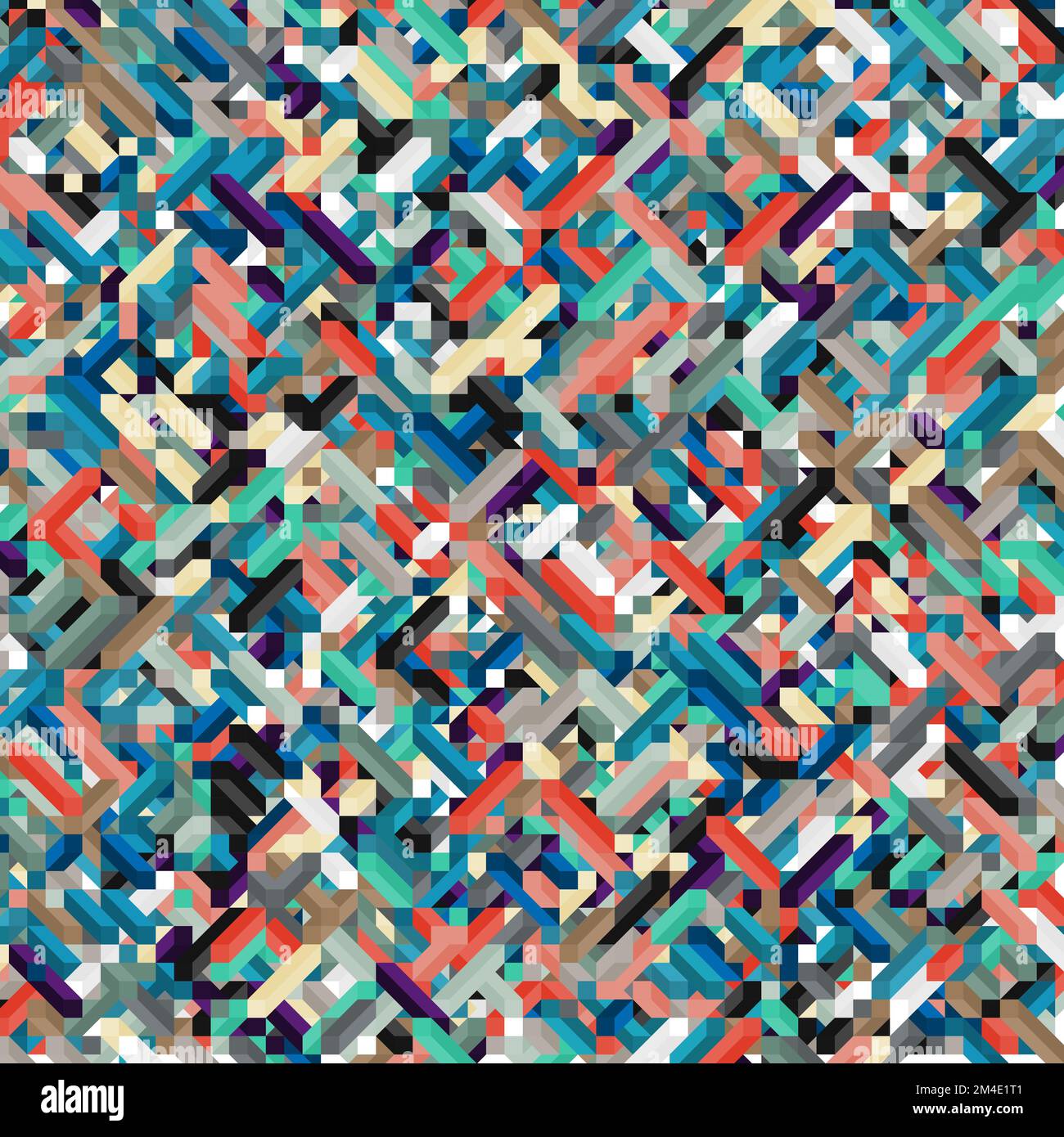 Color Dimonds illusion background generative pattern illustration Stock ...