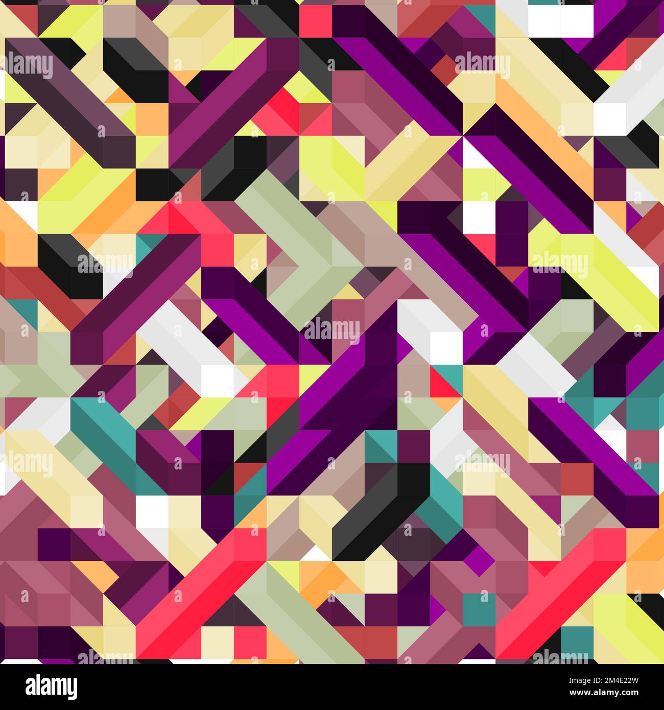 Color Dimonds illusion background generative pattern illustration Stock ...