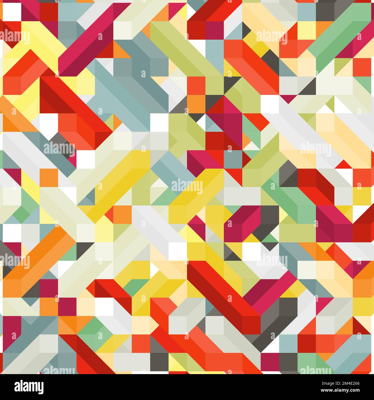 Color Dimonds illusion background generative pattern illustration Stock ...