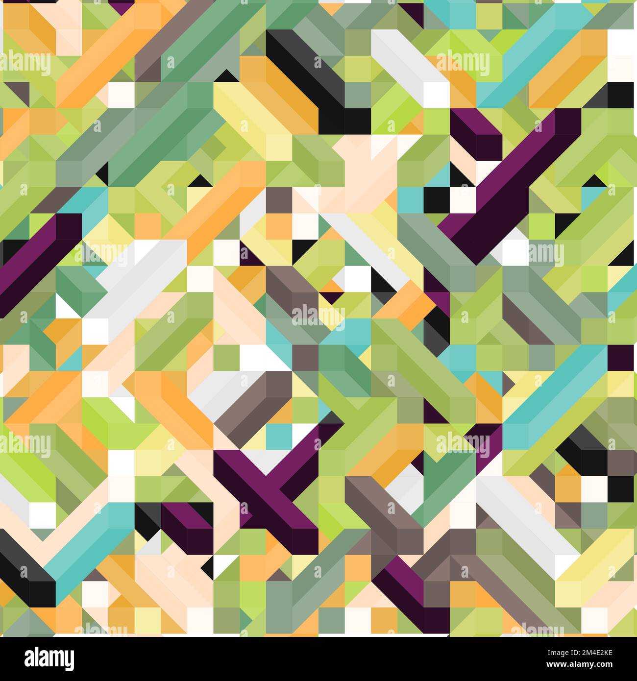 Color Dimonds illusion background generative pattern illustration Stock ...
