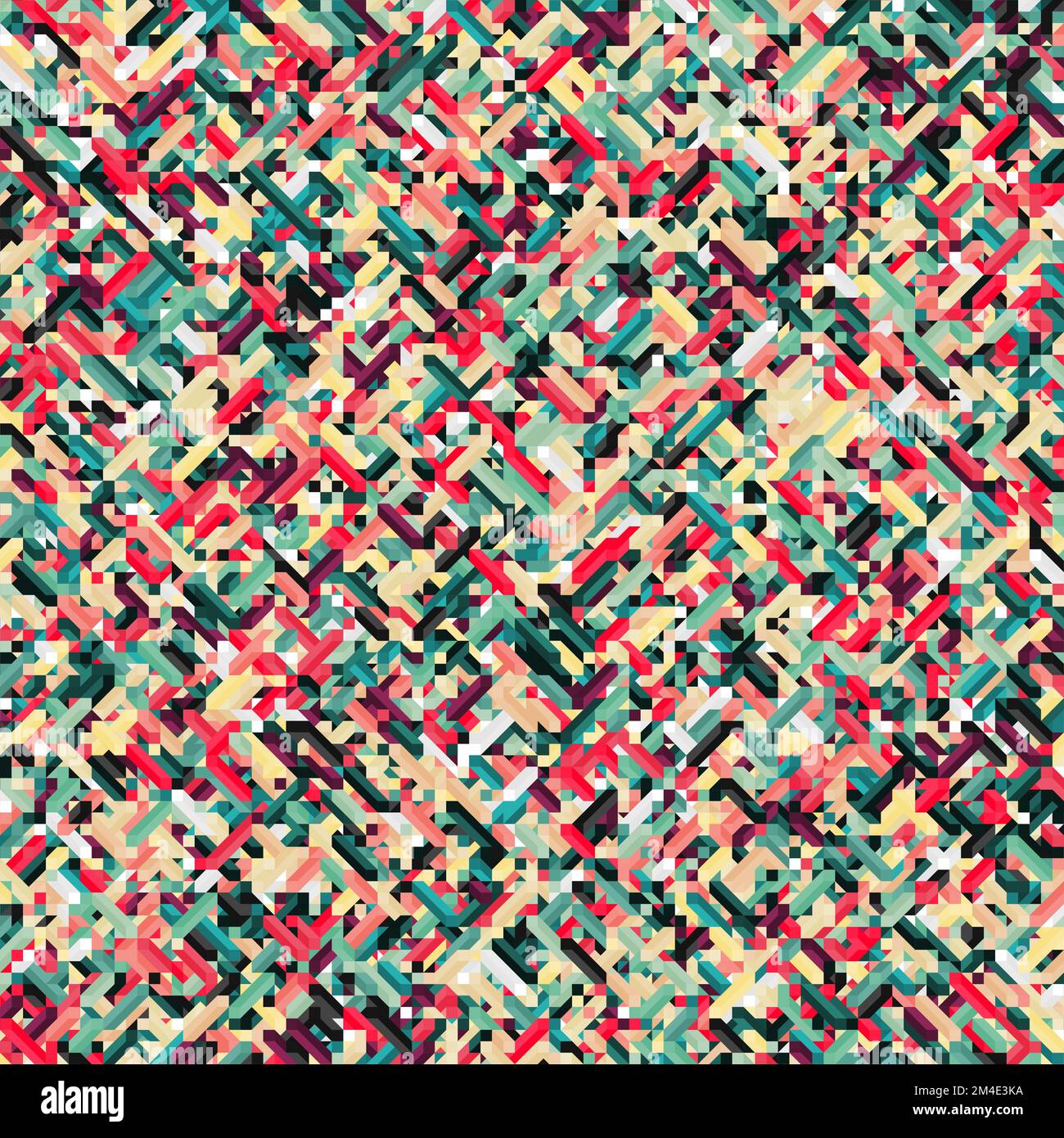 Color Dimonds illusion background generative pattern illustration Stock ...