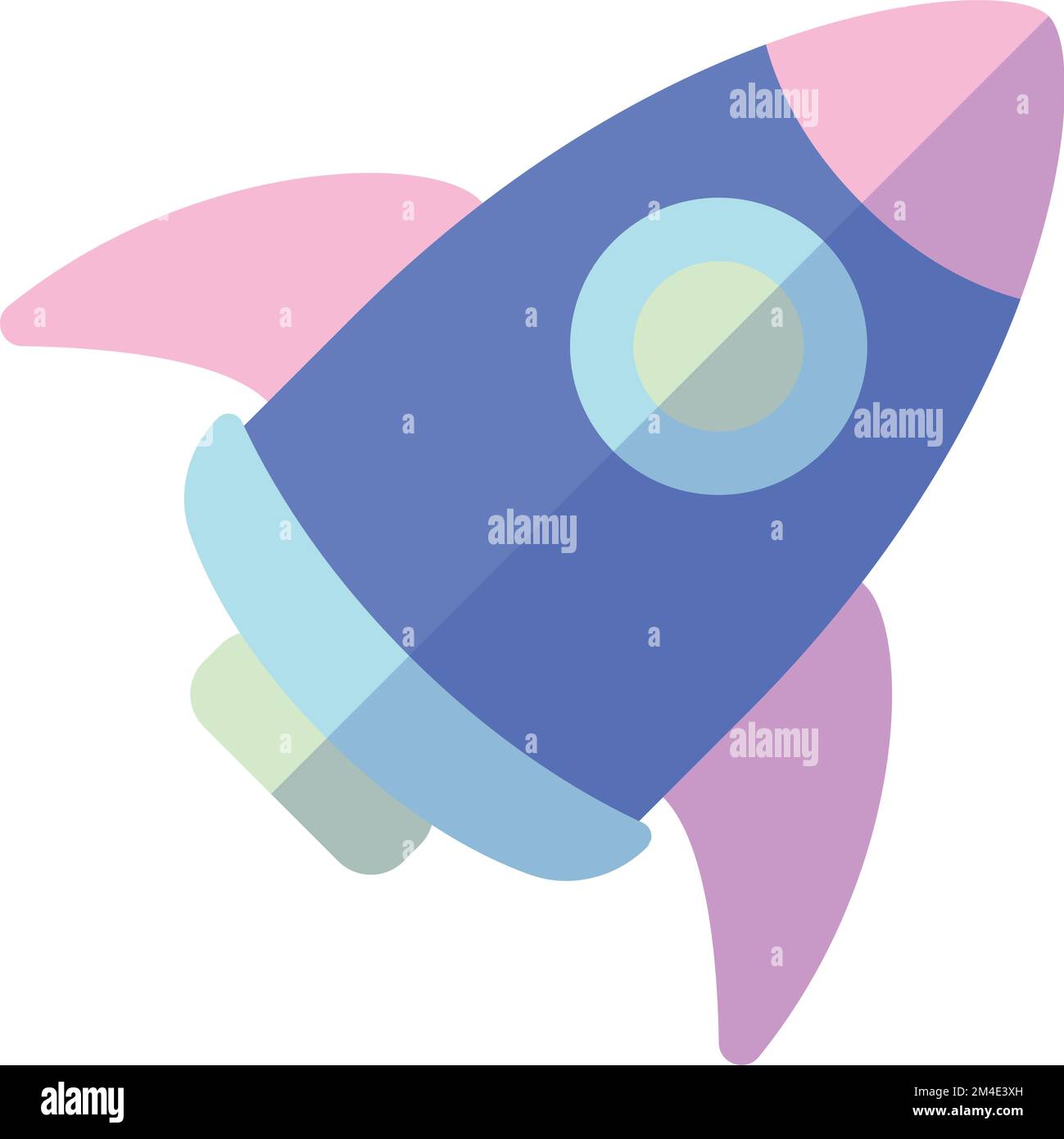 Isolated cute rocket toy icon Vector Stock Vector Image & Art - Alamy