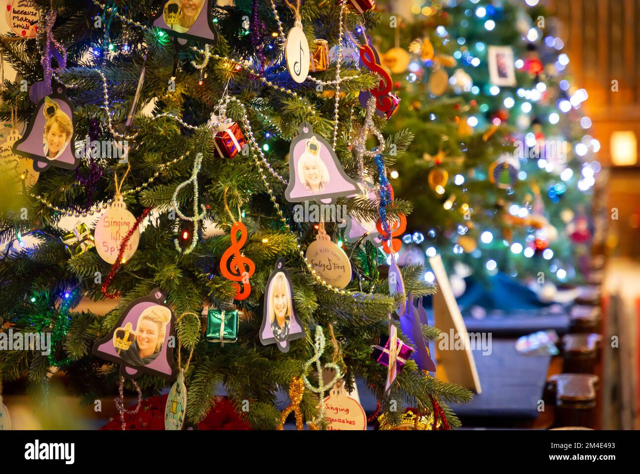 St Mary's Church Christmas Tree Festival in Lymm, Cheshire, a