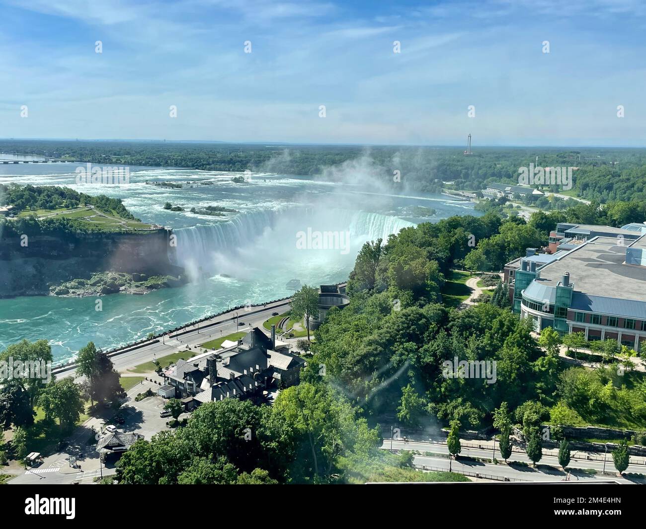 Falls View Fall The Horseshoe Falls and Fallsview Casino Resort in Canada Stock Photo ...