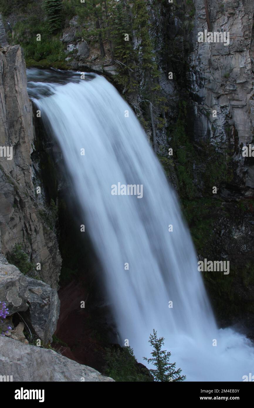 View of Tumalo falls, Deschutes Wilderness, Bend Oregon Stock Photo - Alamy