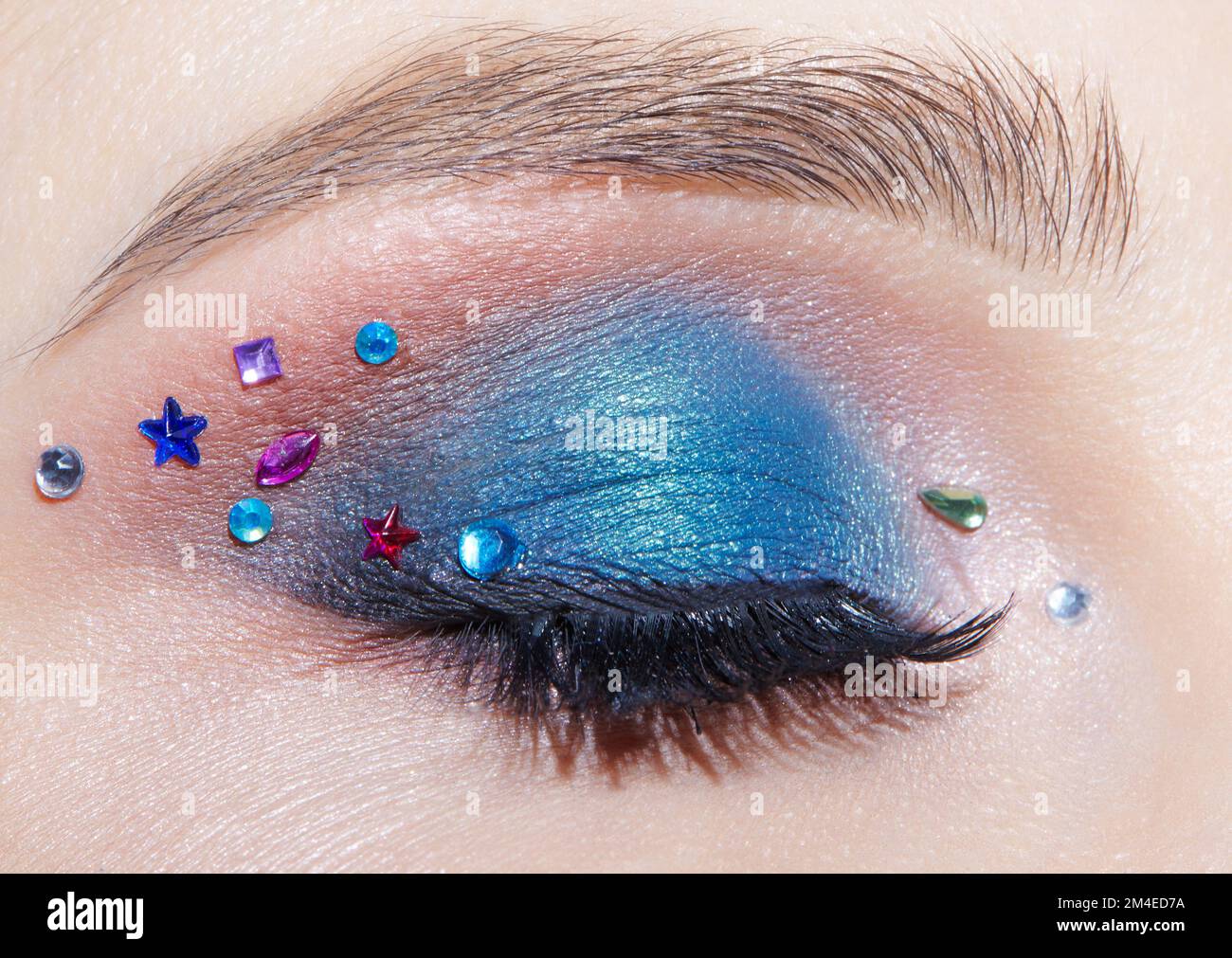 Rhinestones makeup hi-res stock photography and images - Alamy