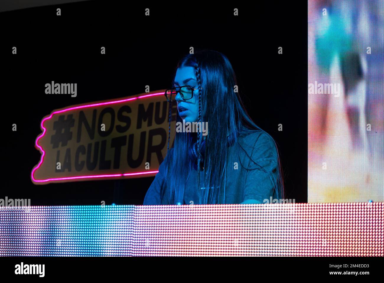 Medellin, Antioquia, Colombia November 14 2022 Young Colombian Girl