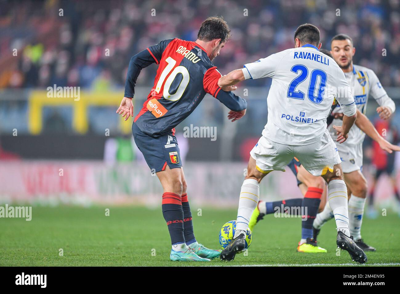 Genoa, Italy. 18th Dec, 2022. The Referee of the match Simone Sozza to  Seregno during Genoa CFC vs Frosinone Calcio, Italian soccer Serie B match  in Genoa, Italy, December 18 2022 Credit