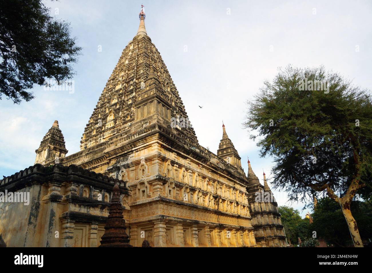 Mahabodhi Temple in the UNESCO World Heritage site of Bagan, Myanmar, also known as Maha Bodhi Phaya Stock Photo