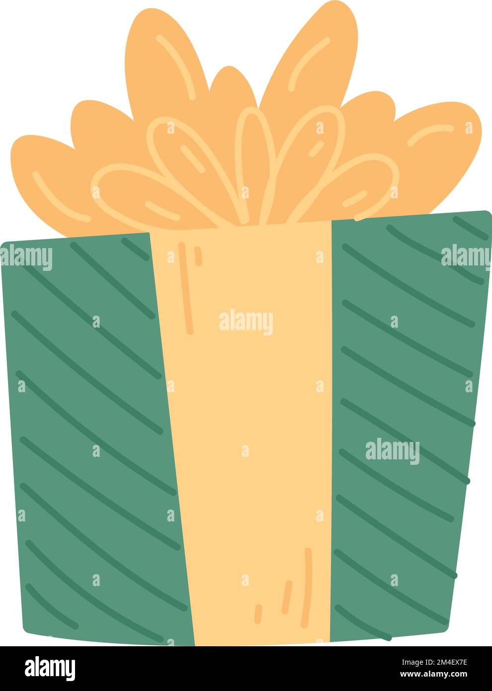 Isolated colored gift box with a ribbon Vector Stock Vector Image & Art ...