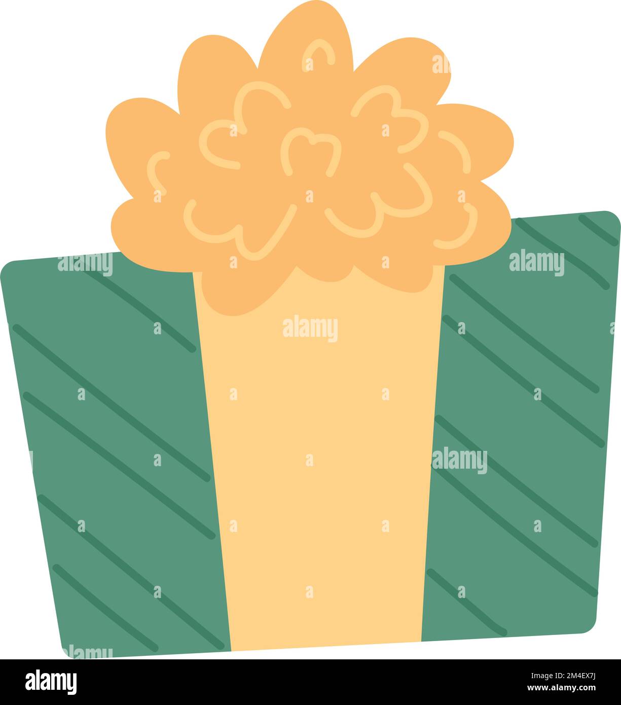 Isolated colored gift box with a ribbon Vector Stock Vector Image & Art ...