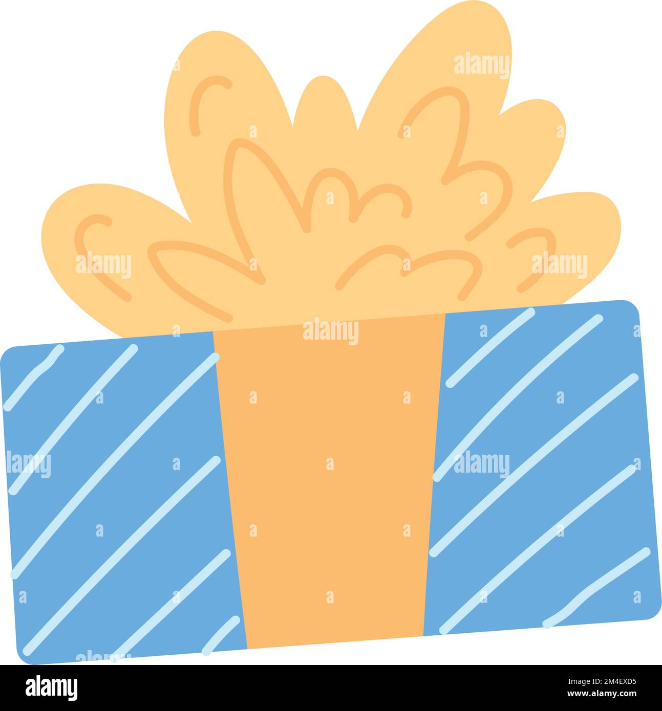 Isolated colored gift box with a ribbon Vector Stock Vector Image & Art ...