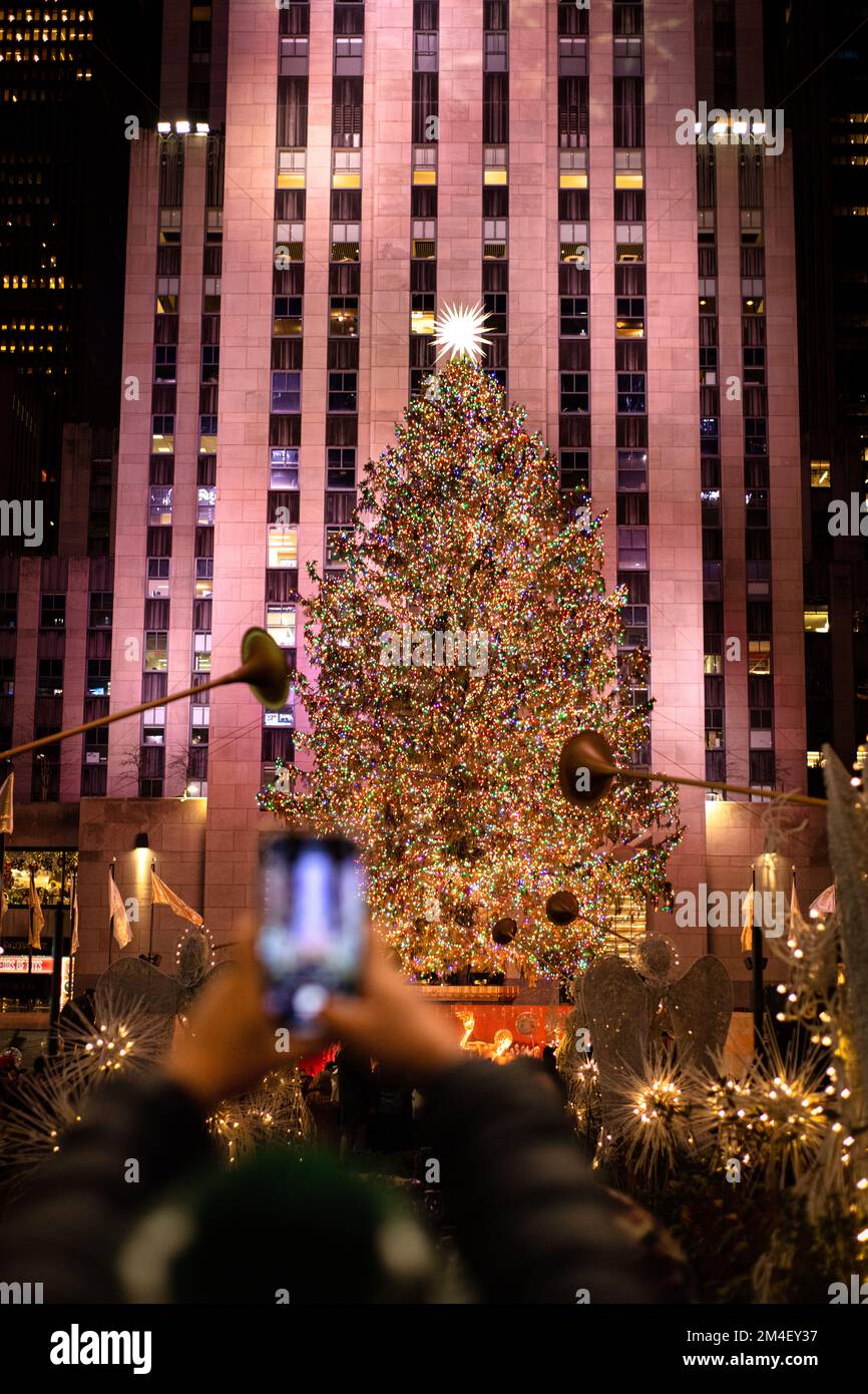 Big Christmas Tree In New York 