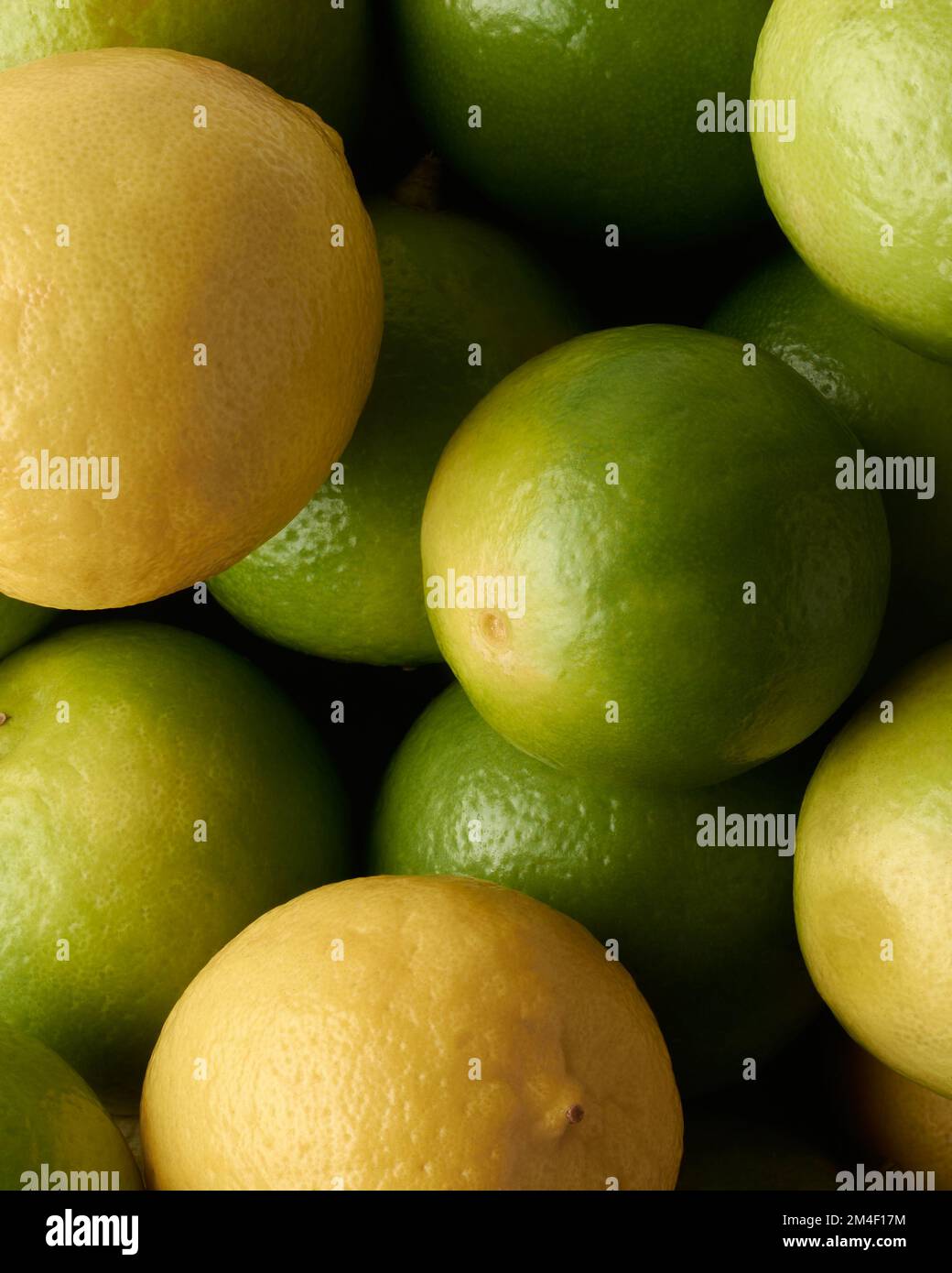 pile of lime, high in vitamin c, antioxidant and other nutrients, close