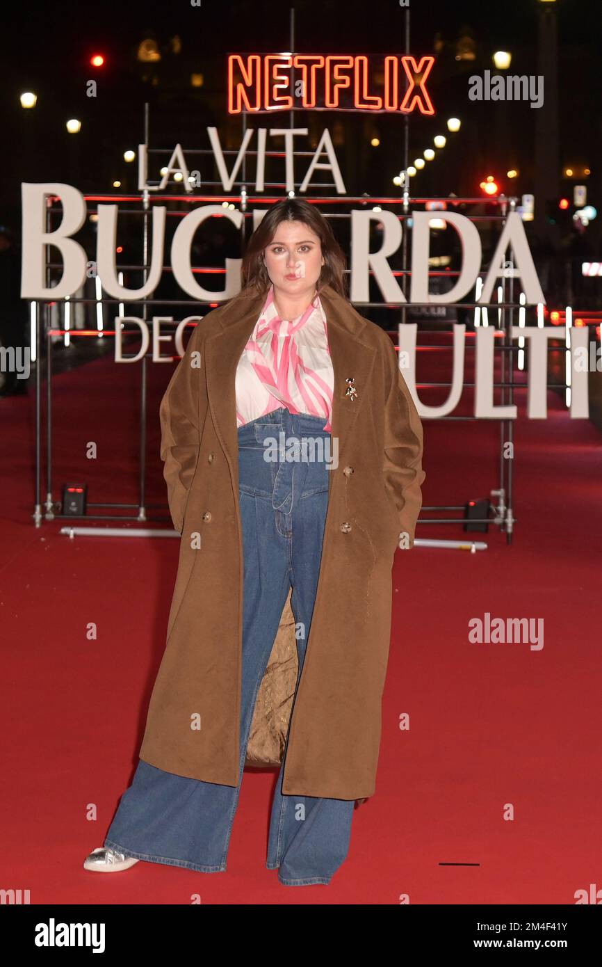 Pina Turco attends the red carpet of new Netflix series La vita