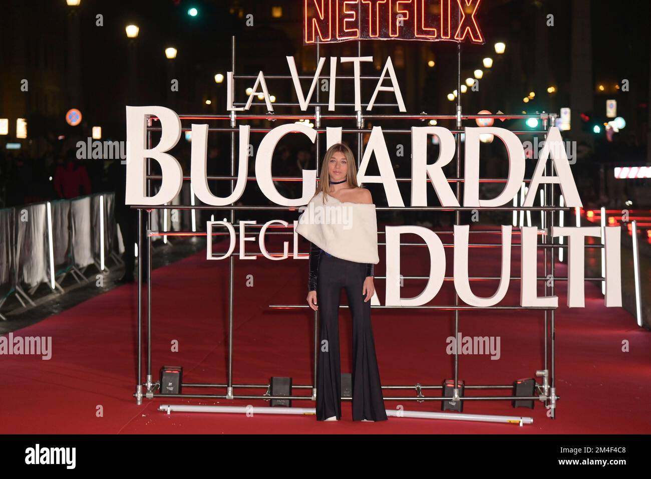 Pina Turco attends the red carpet of new Netflix series La vita bugiarda  degli adulti at Auditorium Conciliazione. (Photo by Mario Cartelli / SOPA  Images/Sipa USA Stock Photo - Alamy