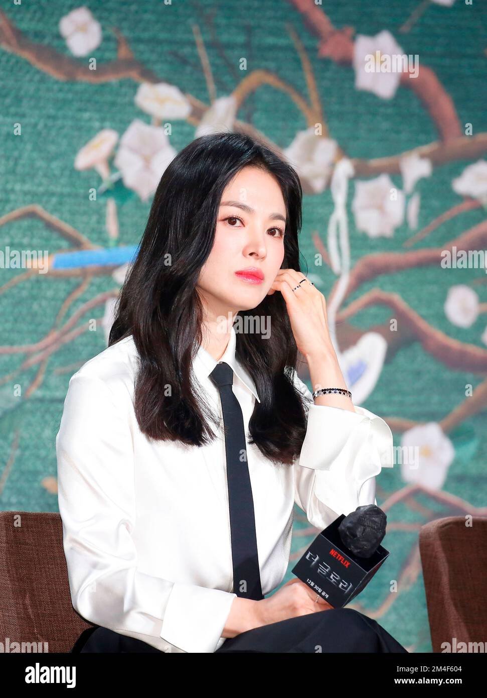 Song Hye-Kyo, Dec 20, 2022 : Actress Song Hye-Kyo attends a press  conference for Netflix series "The Glory" in Seoul, South Korea. "The  Glory" is a grim revenge drama involving bullying at