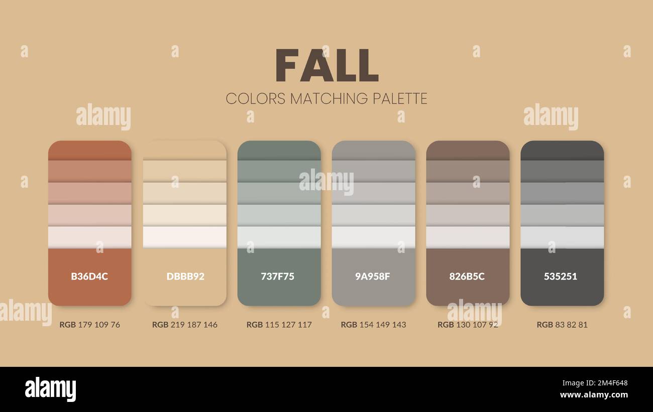Color Palette In Shades Of Brown Colour Theme Collections Color