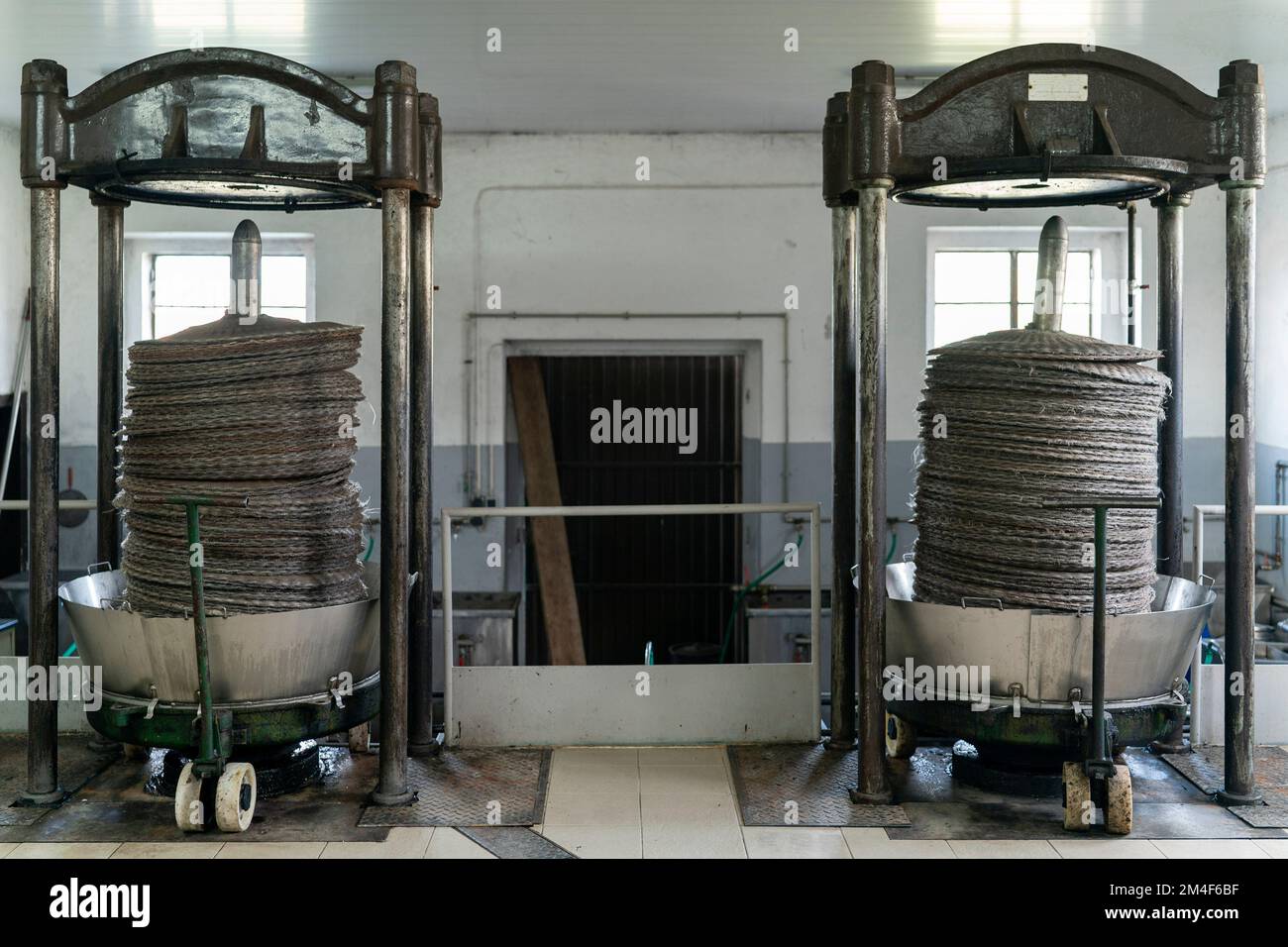 Olive oil press Stock Photo - Alamy